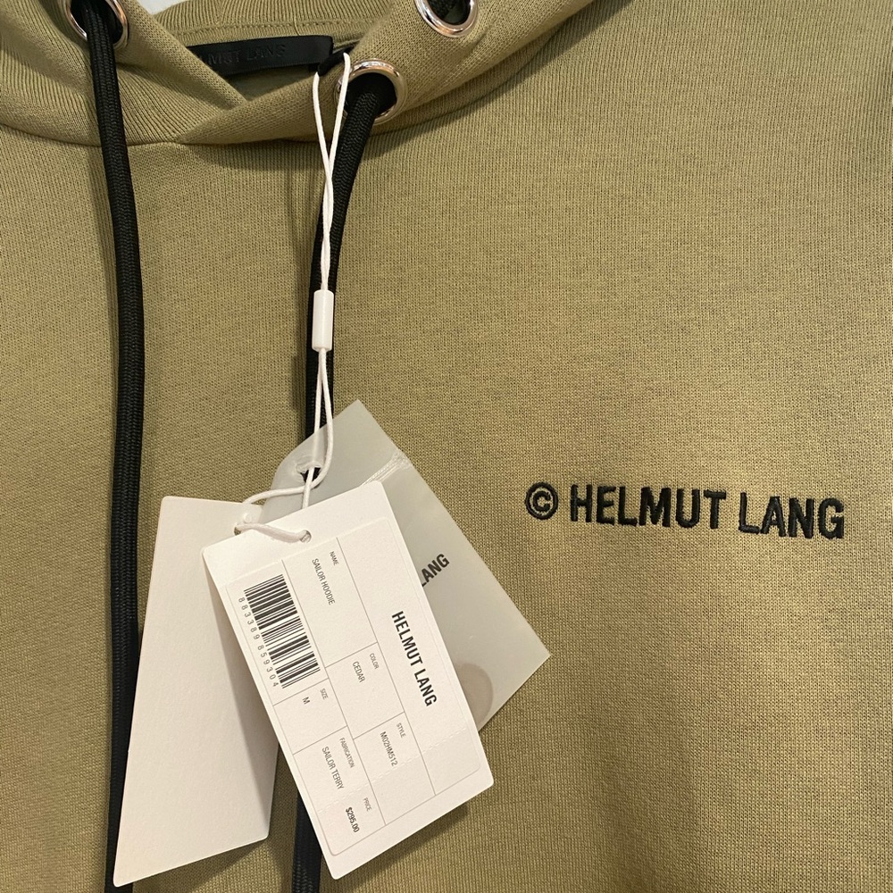 Helmut Lang Olive Green Men’s Sailor Hoodie